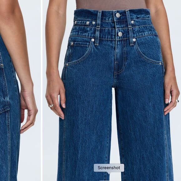 PISTOLA CALEB HIGH RISE STACKED WAIST - REFLECTION - SIZE 29 - Picture 1 of 3